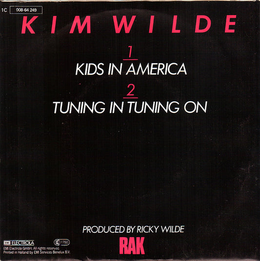 Kim Wilde : Kids In America (7", Single)