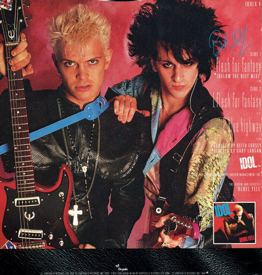 Billy Idol : Flesh For Fantasy (Below The Belt Mix) (12", Single)