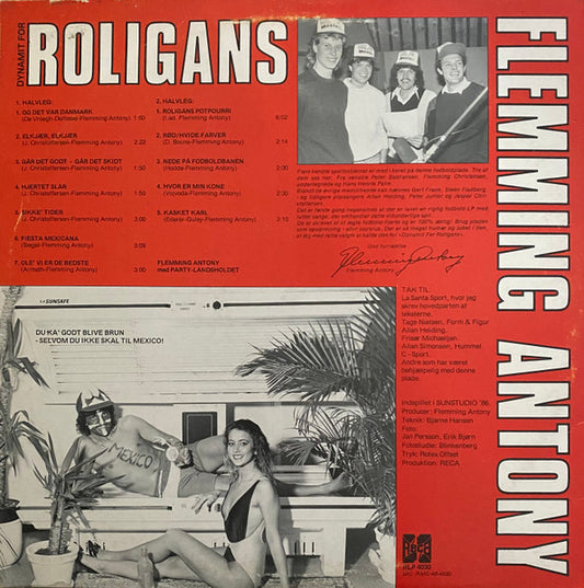 Flemming Antony - Dynamit For Roligans (LP) (Very Good (VG)) - Skanderborg Vinyl