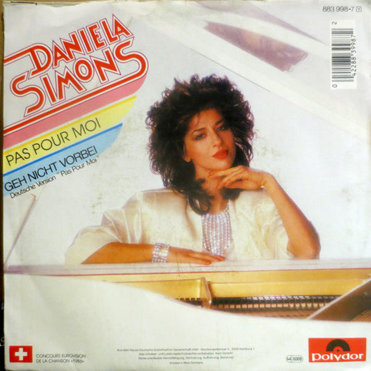 Daniela Simmons : Pas Pour Moi (7", Single)