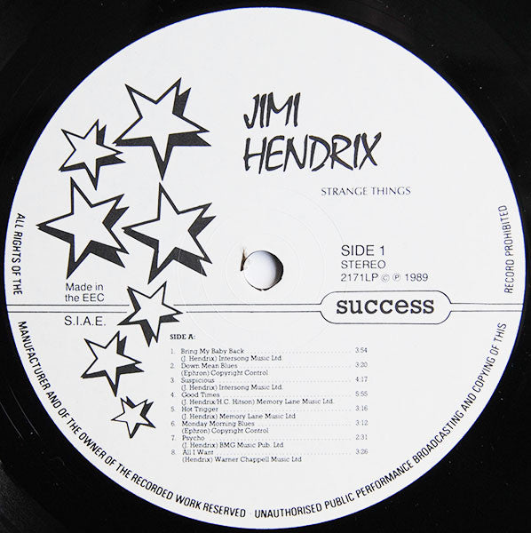 Jimi Hendrix : Strange Things (LP, Comp)