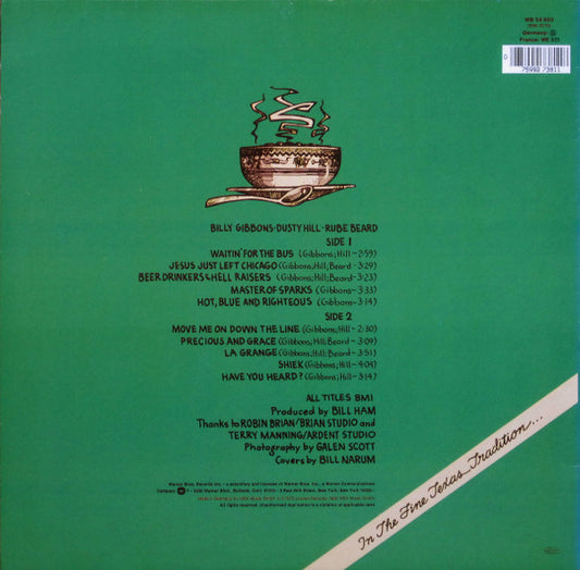 ZZ Top : Tres Hombres (LP, Album, RE)