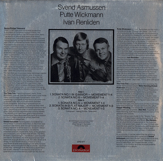 Georg Philipp Telemann, Svend Asmussen, Putte Wickmann*, Ivan Renliden, Niels Henning Ørsted-Pedersen* : Telemann Today (LP, Album)