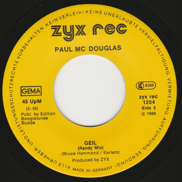 Paul Mc Douglas : Geil (7", Single)