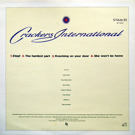 Erasure - Crackers International (12") (Very Good Plus (VG+)) - Skanderborg Vinyl