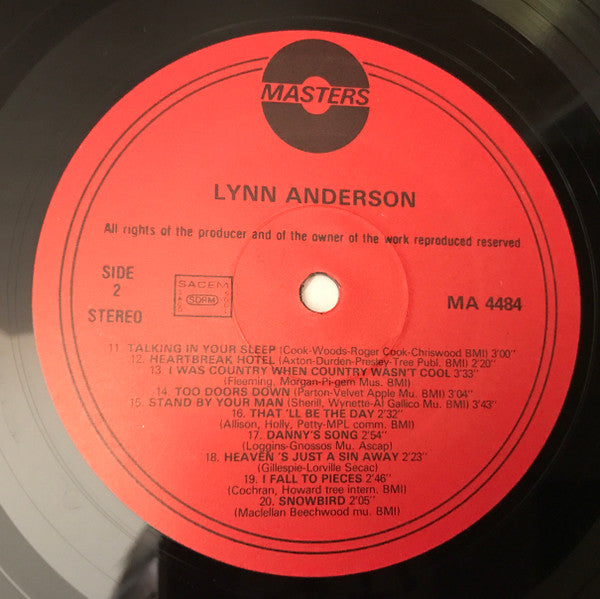 Lynn Anderson : 20 Golden Hits (LP, Comp)