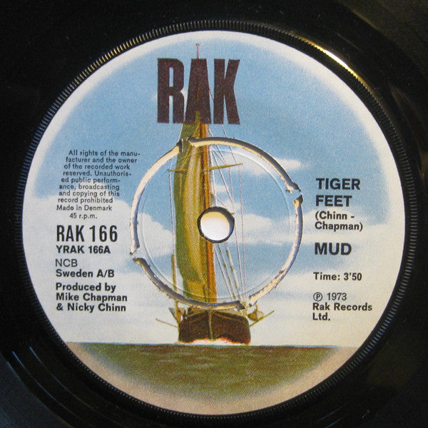 Mud : Tiger Feet / Mr. Bagatelle (7")