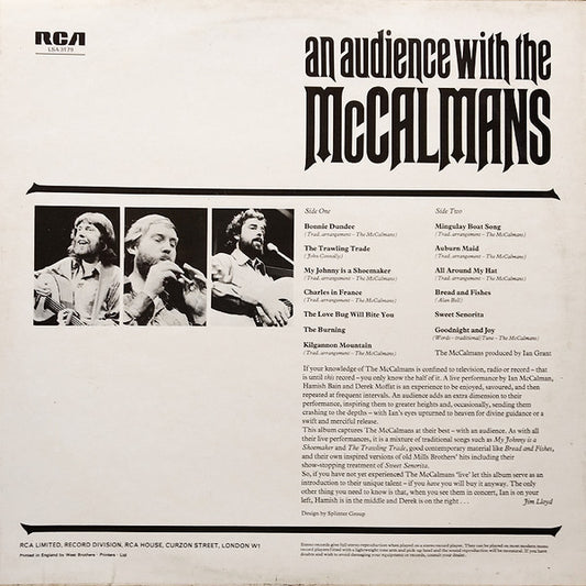 The McCalmans : An Audience With The McCalmans (LP)
