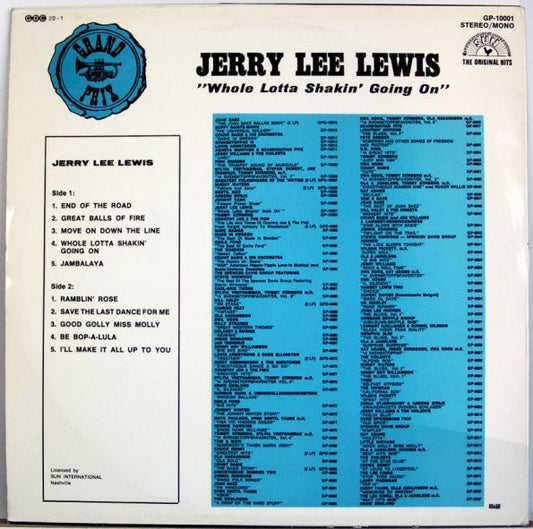 Jerry Lee Lewis : Whole Lotta Shakin' Going On (LP, Comp, Mono, RP)