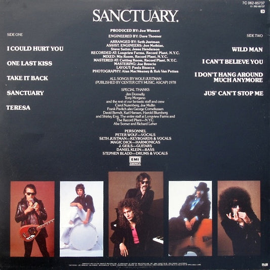 The J. Geils Band : Sanctuary. (LP, Album)