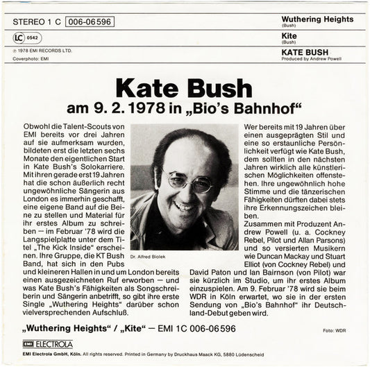 Kate Bush : Wuthering Heights (7", Single)