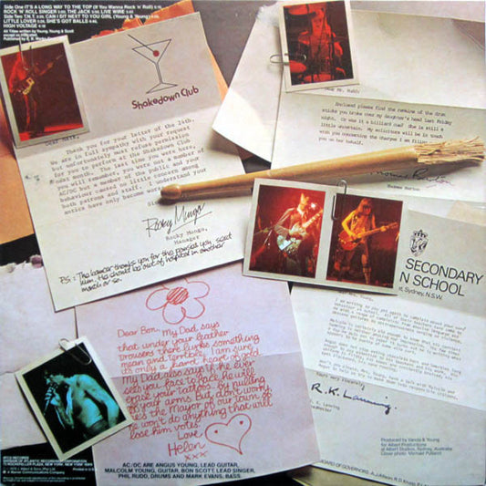 AC/DC : High Voltage (LP, Album, PR)