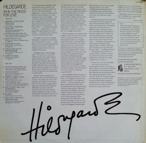 Hildegarde : I'm In The Mood For Love... (LP, Comp)