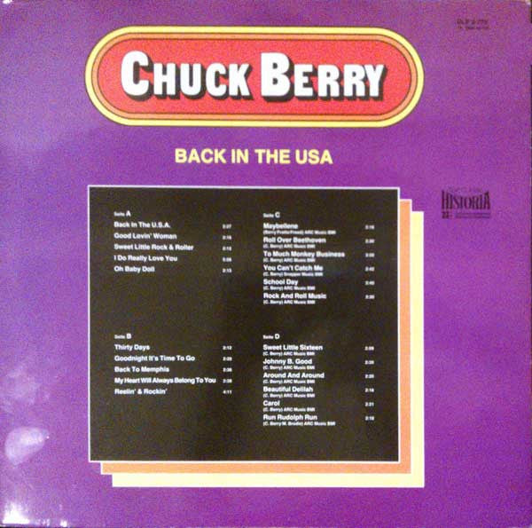 Chuck Berry : Back In The USA (2xLP, Comp)