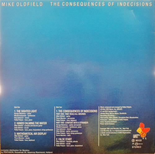 Mike Oldfield : The Consequences Of Indecisions (LP, Album, RE, Red)