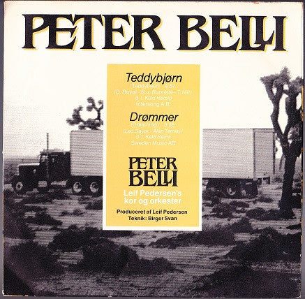 Peter Belli : Teddybjørn / Drømmer (7", Single)