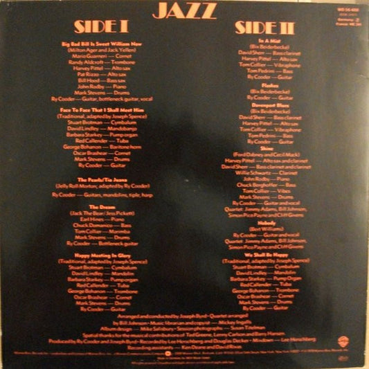Ry Cooder : Jazz (LP, Album, RE)