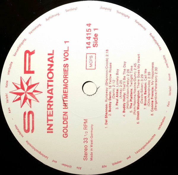 Various : Golden Hit Memories (4xLP, Comp)