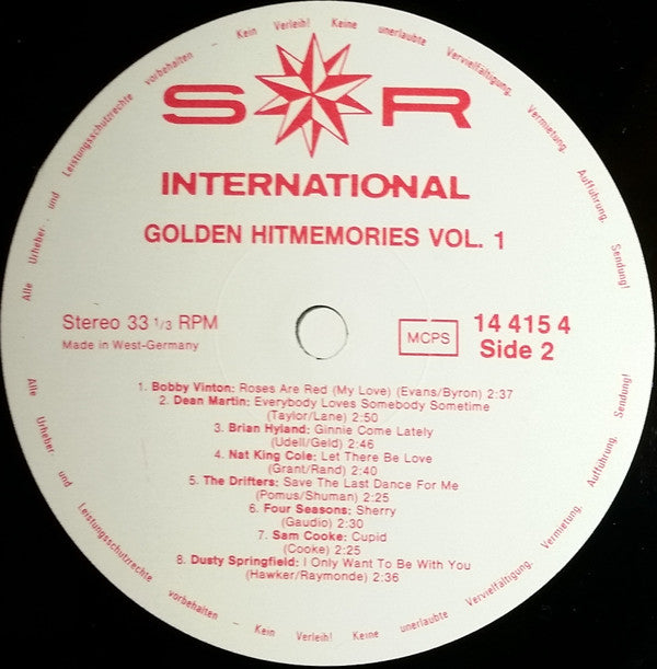 Various : Golden Hit Memories (4xLP, Comp)