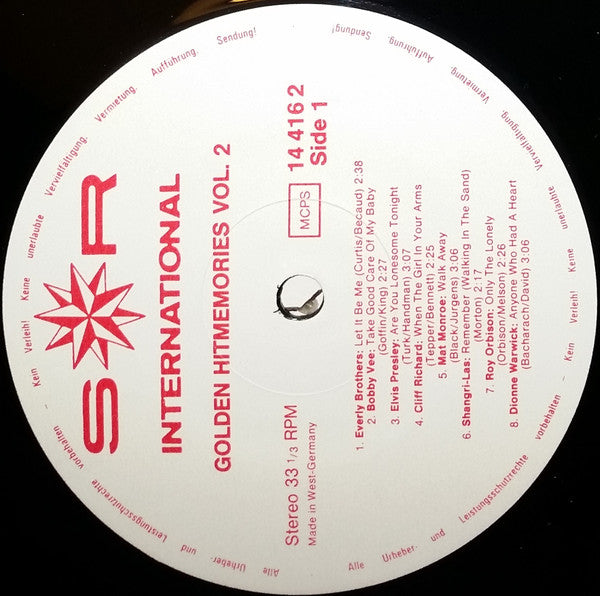 Various : Golden Hit Memories (4xLP, Comp)