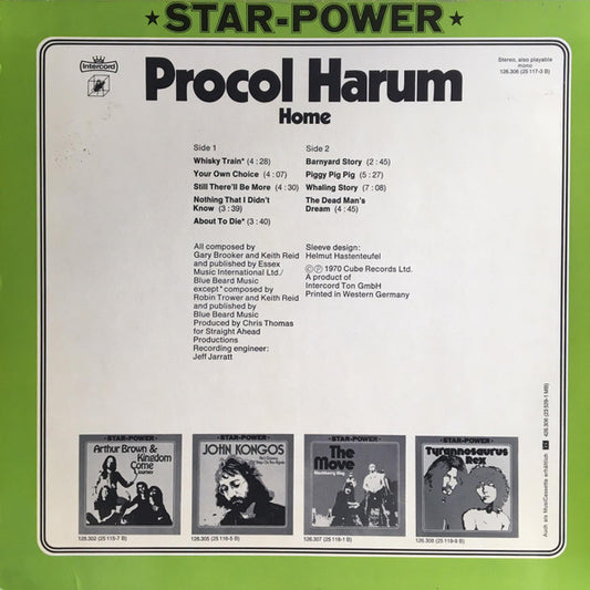 Procol Harum : Home (LP, Album, RE)