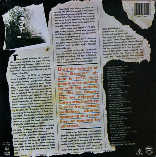 Billy Joel : Songs In The Attic (LP, Album)