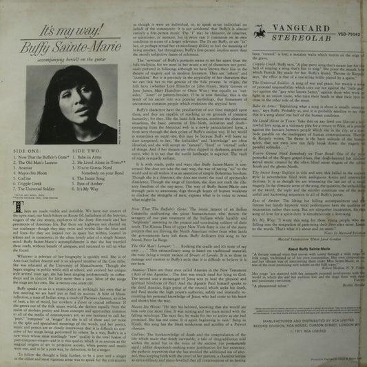 Buffy Sainte-Marie : It's My Way! (LP, Album)