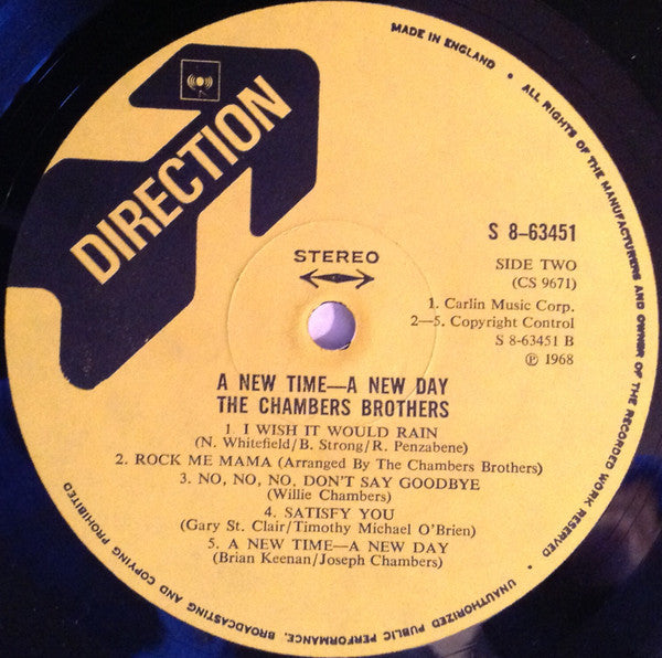 The Chambers Brothers - A New Time - A New Day (LP) (Very Good Plus (VG+)) - Skanderborg Vinyl