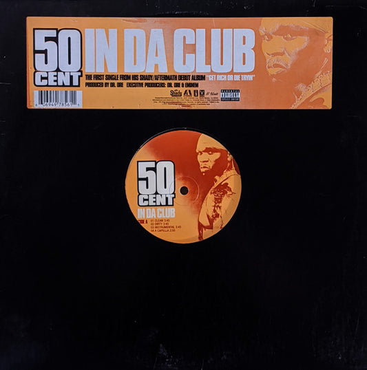 50 Cent - In Da Club / Backdown (12") (Very Good (VG)) - Skanderborg Vinyl
