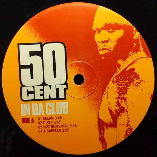 50 Cent - In Da Club / Backdown (12") (Very Good (VG)) - Skanderborg Vinyl