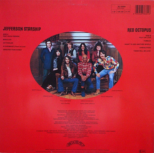 Jefferson Starship : Red Octopus (LP, Album, RE)