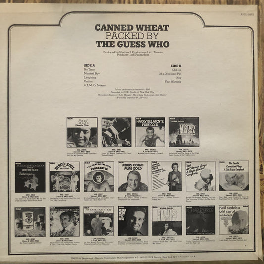 The Guess Who : Canned Wheat (LP, Album, RE)