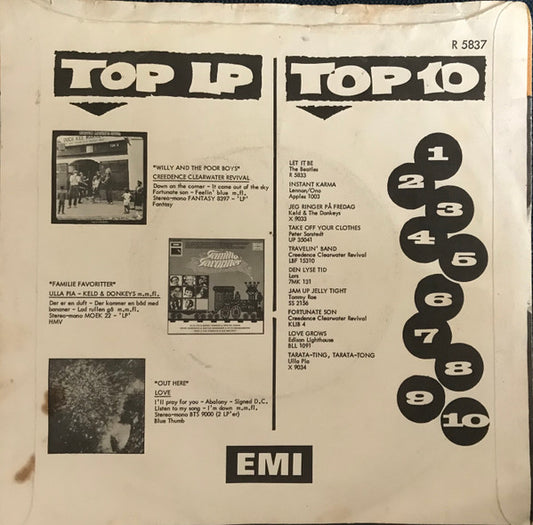 The Hollies : I Can't Tell The Bottom From The Top (7", Single)