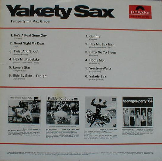 Max Greger : Yakety Sax - Tanzparty Mit Max Greger (LP, Album)