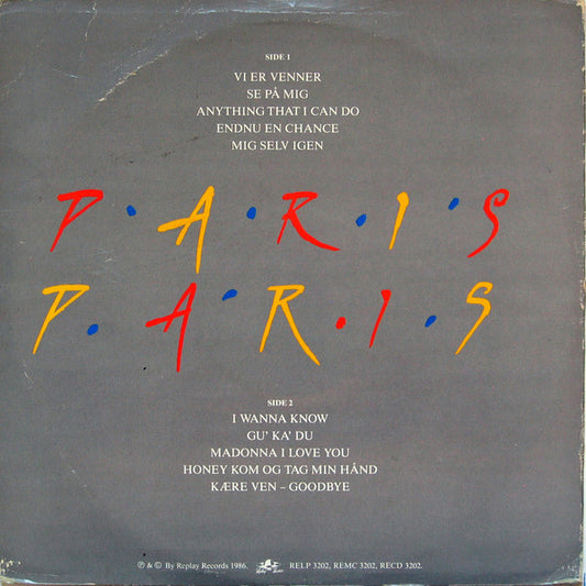 Paris Paris : Paris Paris (LP, Album)