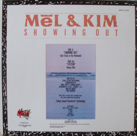 Mel & Kim : Showing Out (12", Maxi)