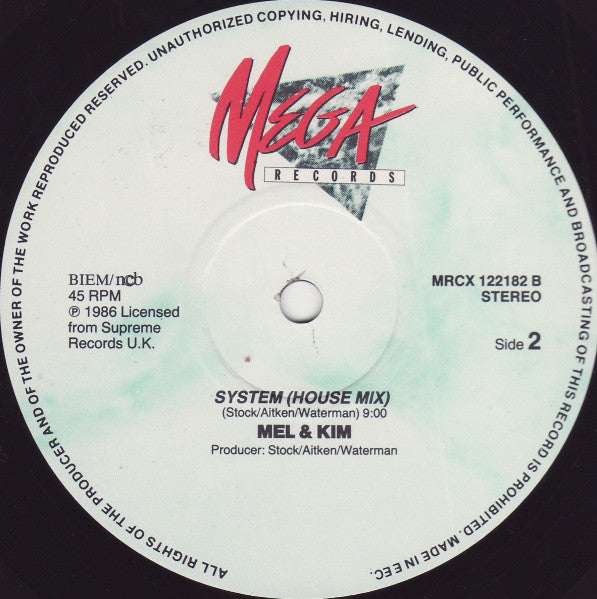 Mel & Kim : Showing Out (12", Maxi)