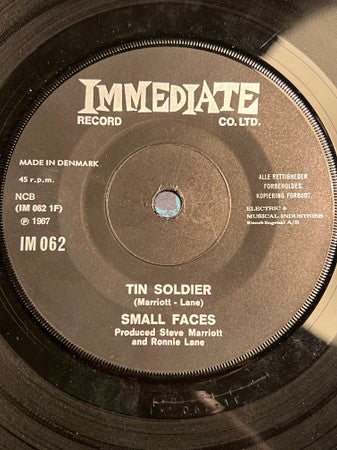 Small Faces : Tin Soldier / I Feel Much Better (7", Single)