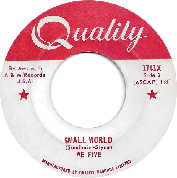 We Five : You Were On My Mind (7", Single)