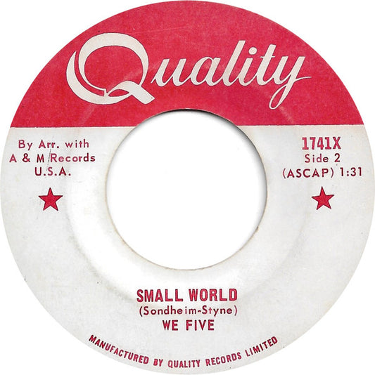 We Five : You Were On My Mind (7", Single)