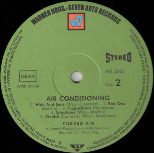 Curved Air : Airconditioning (LP, Album)