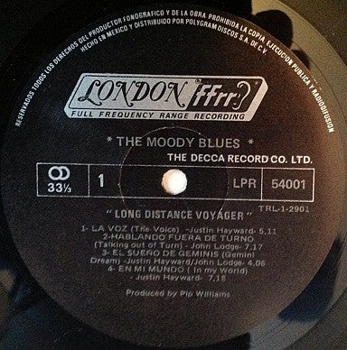 The Moody Blues : Long Distance Voyager (LP, Album)