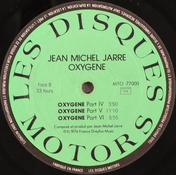 Jean-Michel Jarre : Oxygène (LP, Album, RE, Gre)