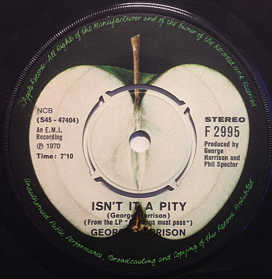 George Harrison : My Sweet Lord / Isn't It A Pity (7", Single)