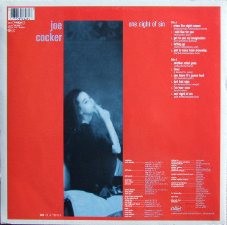 Joe Cocker : One Night Of Sin (LP, Album)