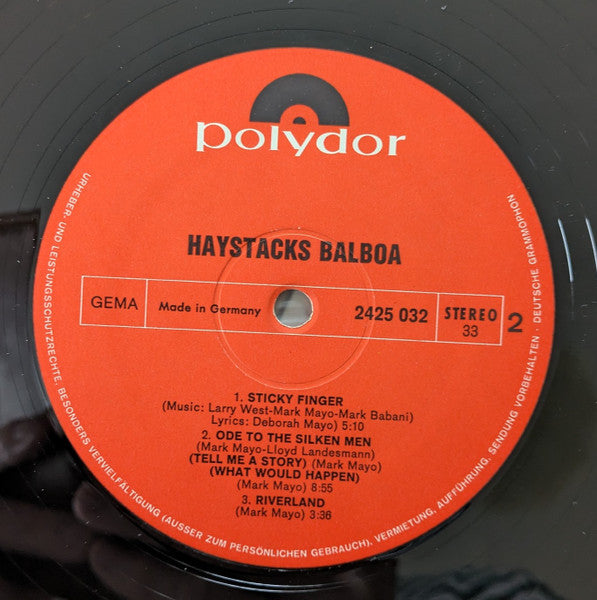 Haystacks Balboa : Haystacks Balboa (LP, Album)