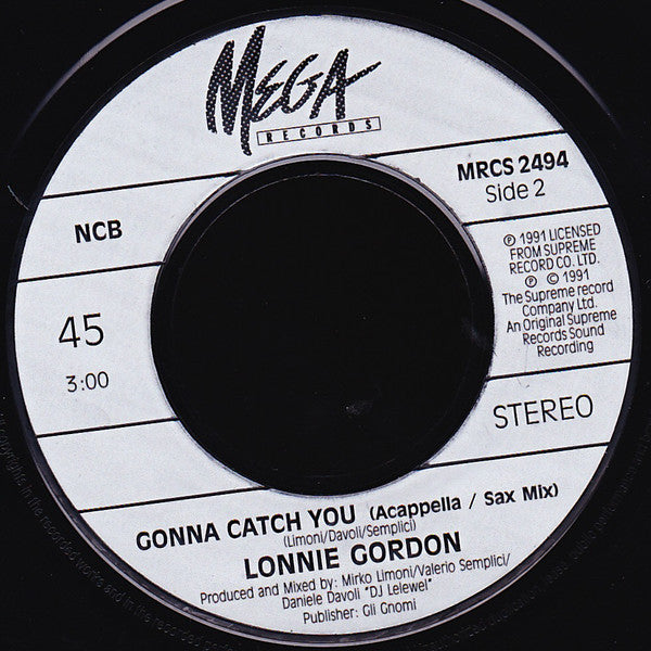 Lonnie Gordon : Gonna Catch You (7", Single)