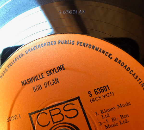 Bob Dylan - Nashville Skyline (LP) (Good Plus (G+)) - Skanderborg Vinyl