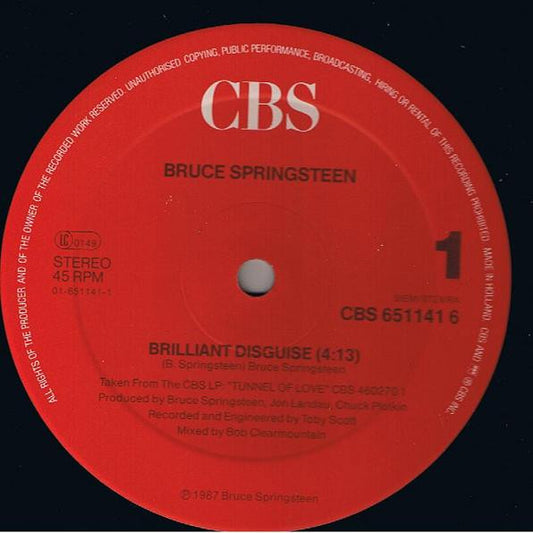Bruce Springsteen : Brilliant Disguise (12", Maxi)
