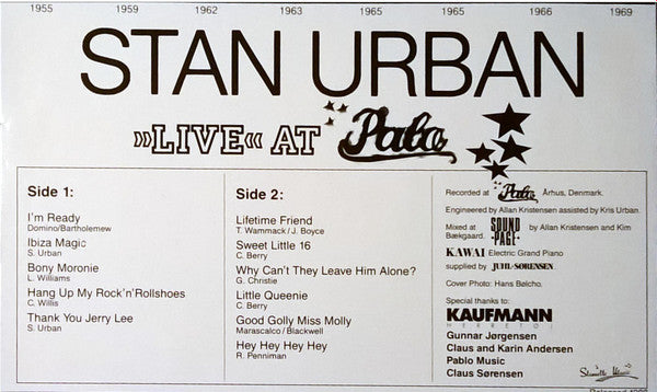 Stan Urban : Live At Palæ (LP)